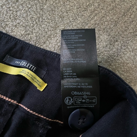 NWOT Anthropologie Colette Cropped Wide-Leg Pants by Maeve: Linen Edition 27 - Picture 9 of 9